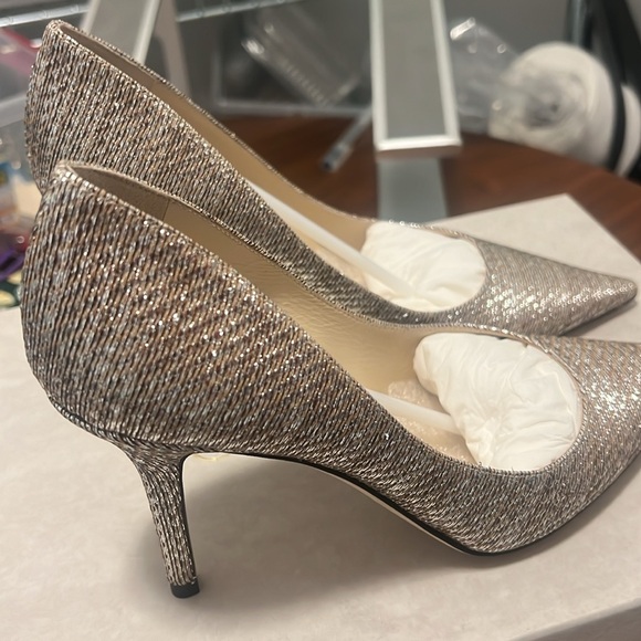 BRAND NEW never worn Jimmy Choo Agnes Gold Pumps - Picture 7 of 7